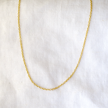 thick yellow gold cable chain