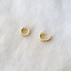 2 of 3: Wide Huggies Pair-OD Fine Earrings-MM Gold Essentials-Marisa Mason