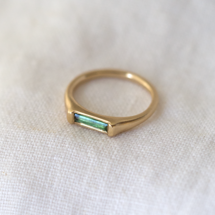 Tourmaline Long Bar Ring