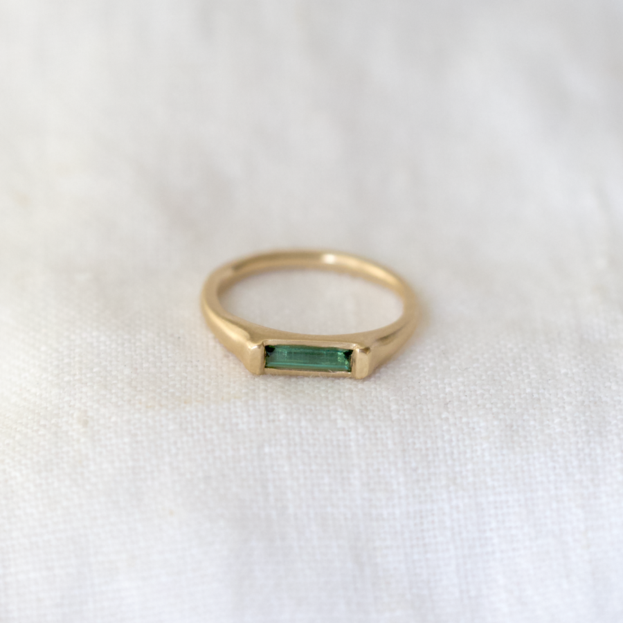 Tourmaline Long Bar Ring