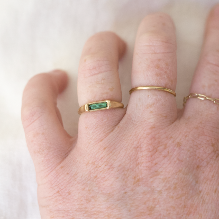 Tourmaline Long Bar Ring