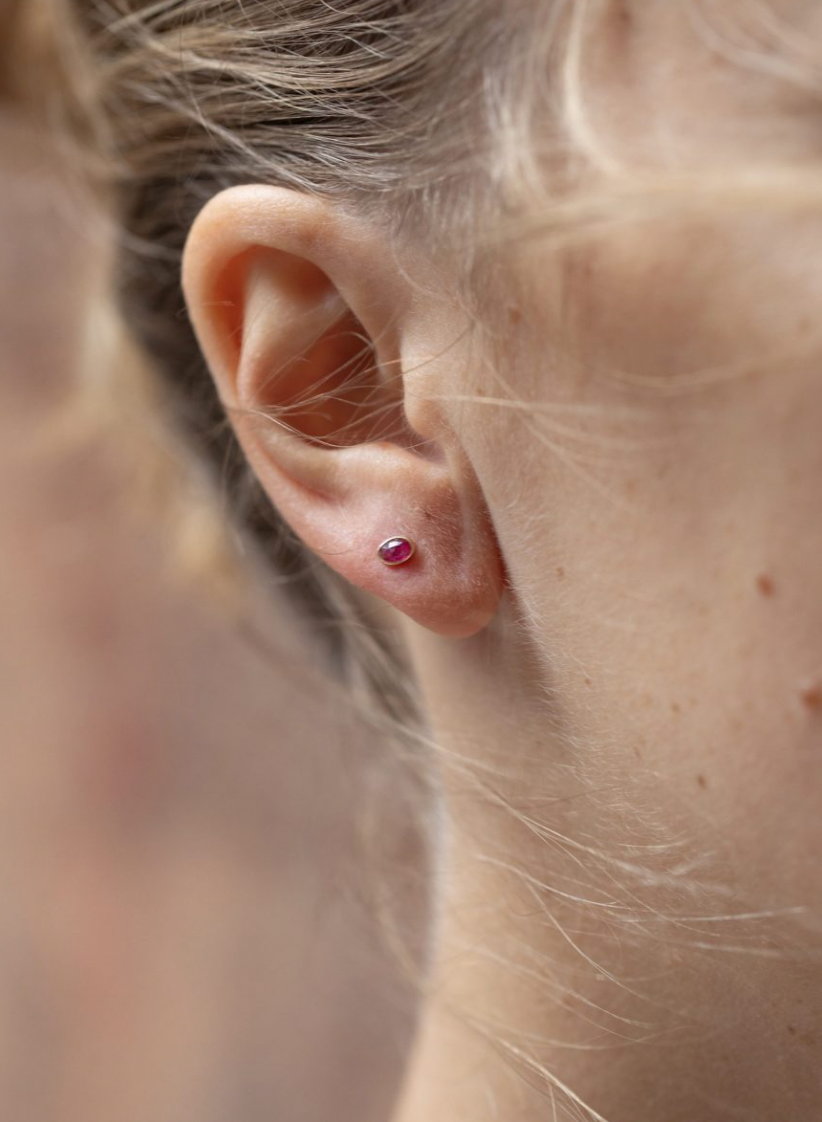 Ruby Flat Back Stud