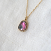 3 of 3: WATERMELON TOURMALINE AND DIAMOND STELLA CHAIN NECKLACE