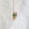 3 of 4: Tourmaline and Gold Fringe Necklace