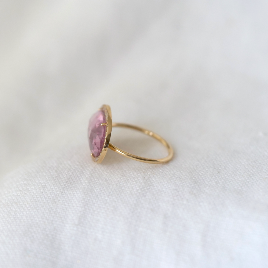 Light Pink Tourmaline Stella Ring