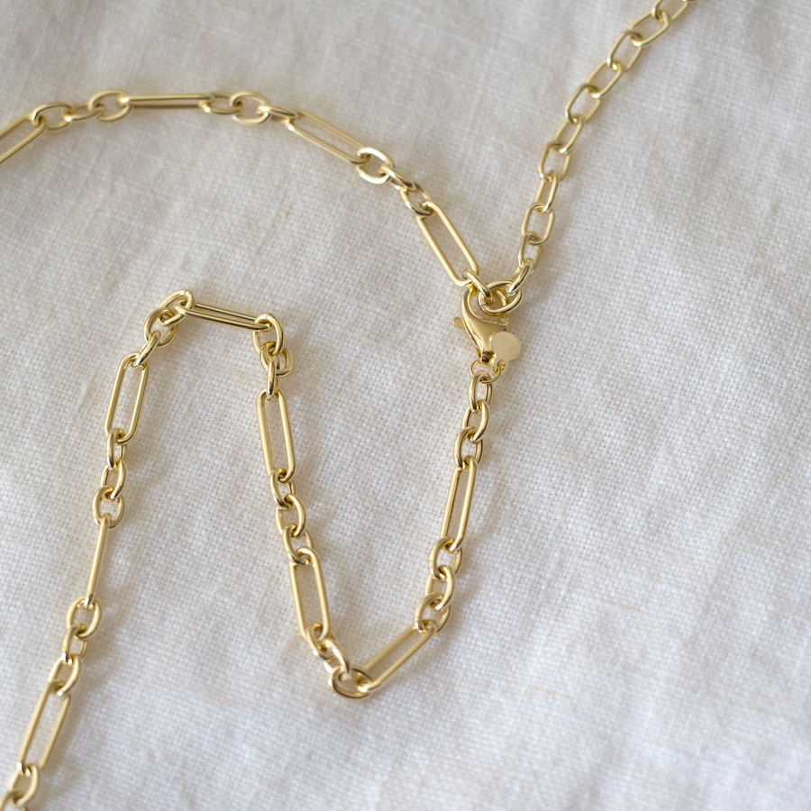 14K Mixed Links Necklace