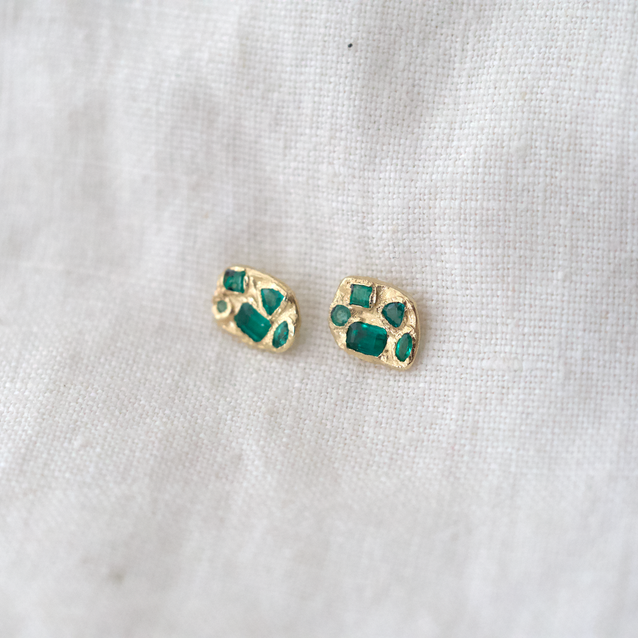 Symplegma Emerald Studs