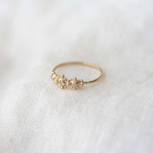 Three Chaton Ring – Marisa Mason