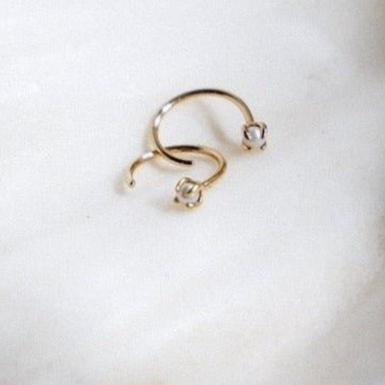 Pearl Hook Earring