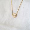 3 of 4: Natural Bezel Round Necklace - Lab Diamond