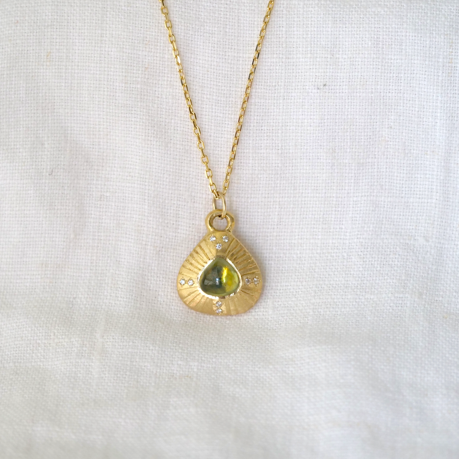 Sapphire Ray Necklace