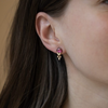 2 of 2: Jellyfish Pink Tourmaline and Diamonds Earrings