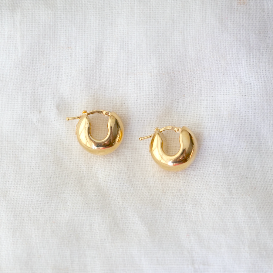 Puffy Hollow Hoops