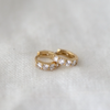 2 of 2: 4 Diamond Huggie Hoops