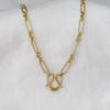 mixed link chain has a handmade clasp in the traditional Indian Baht 