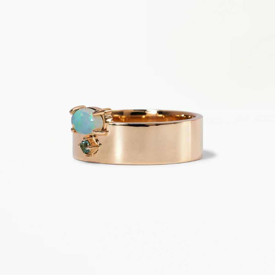 Opal & Tourlamine Bricolage Ring
