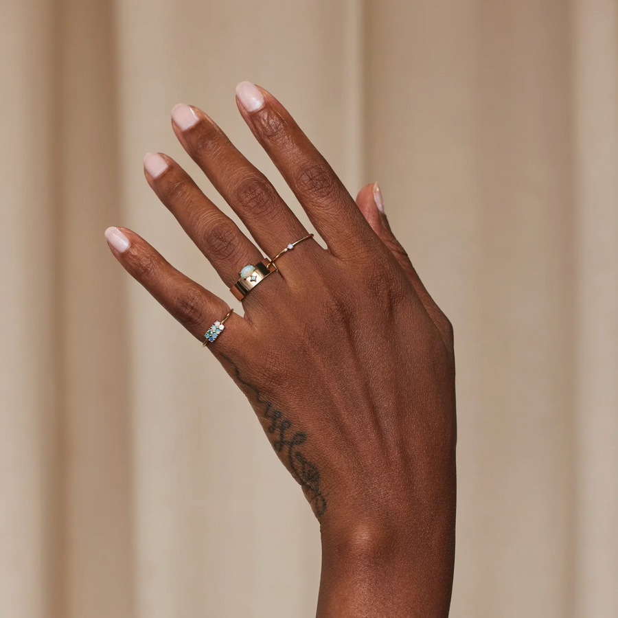Opal & Tourlamine Bricolage Ring