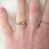 2 of 5: Pink Sapphire Long Bar Ring