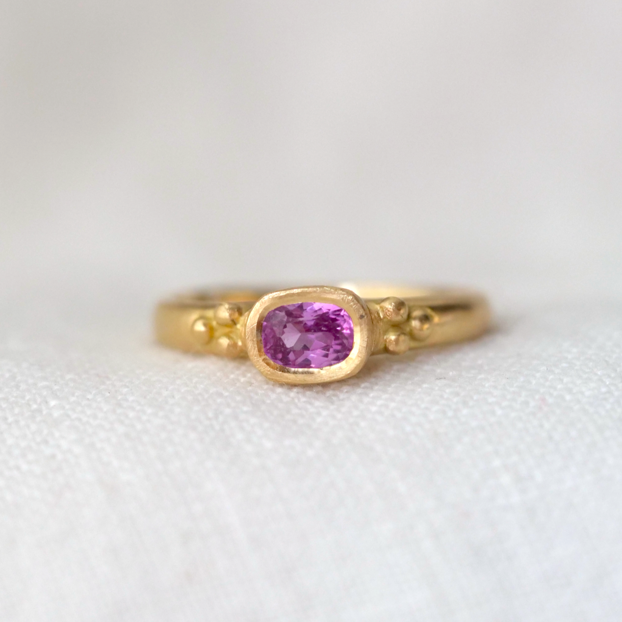 26SS美品 ROSA MARIA ロザマリア BLISS RING 約13号 Matillija Pink Sapphire Ring | Marisa Mason Jewelry