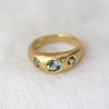 7 of 7: Anchor Ring - Blue-Green Sapphire