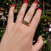 2 of 7: Anchor Ring - Blue-Green Sapphire