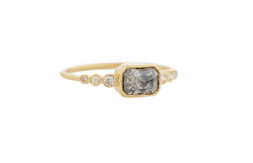 Grey Diamond Rosecut Ring- no.40