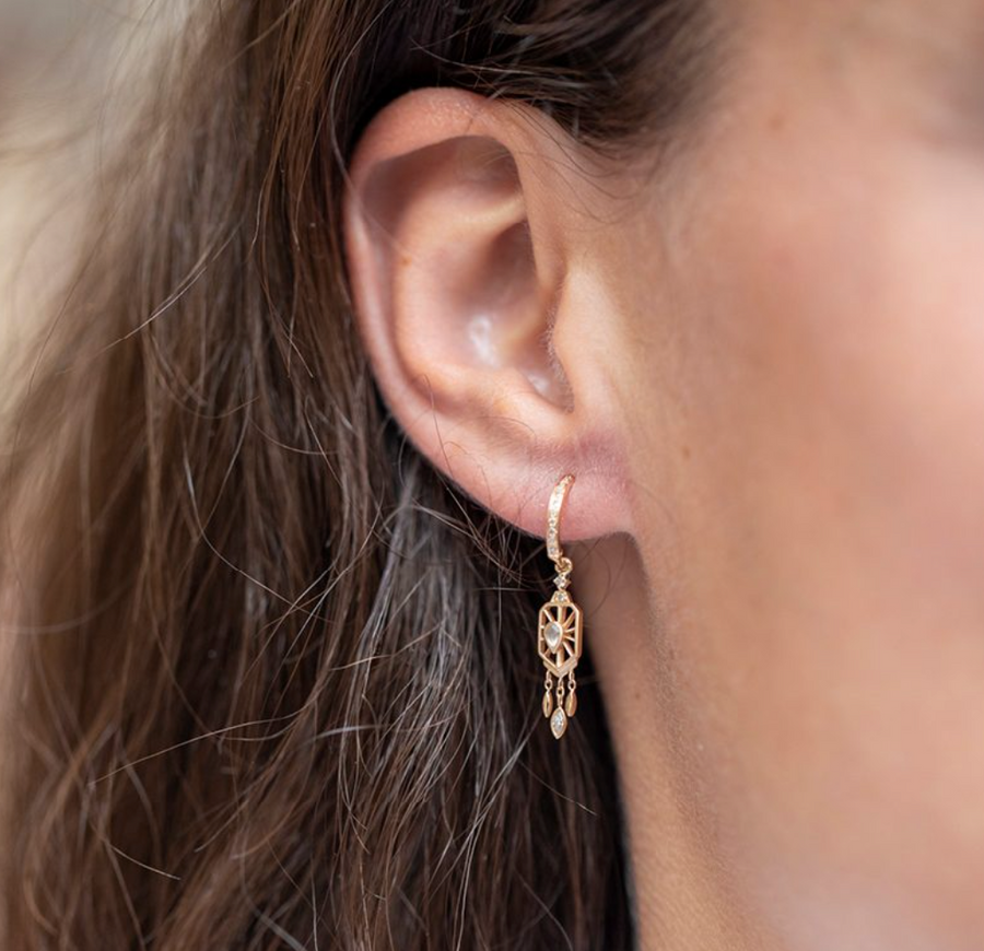 Dream Maker Pear Diamond Single Earring - No. 72