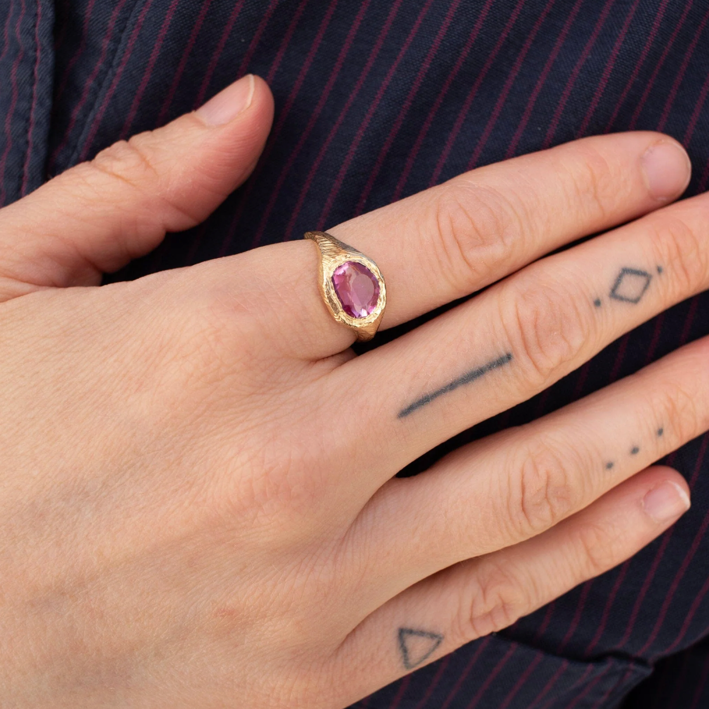 Signet Pink Sapphire Ring | Page Sargisson – Marisa Mason