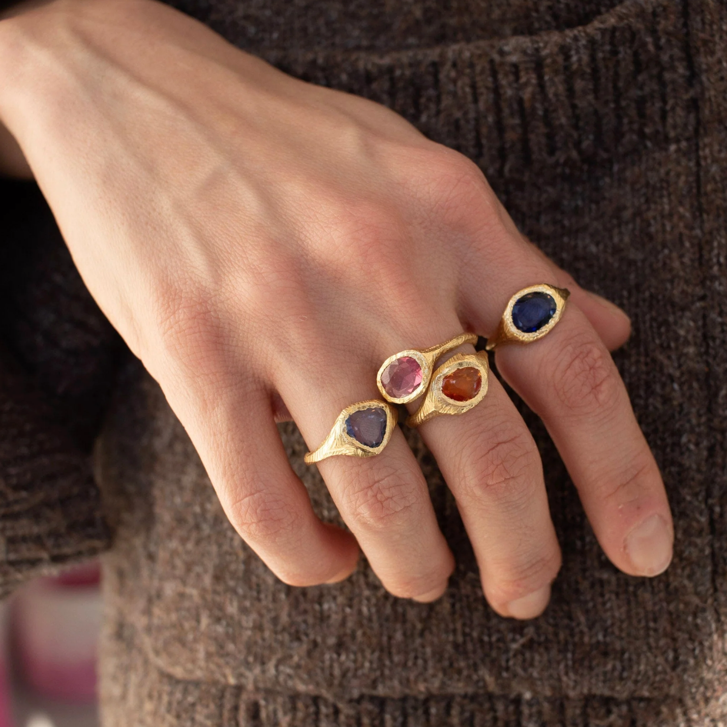 Signet Blue Sapphire Ring | Page Sargisson – Marisa Mason