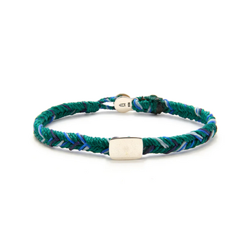 Quadrate Stud Fishtail Button Bracelet