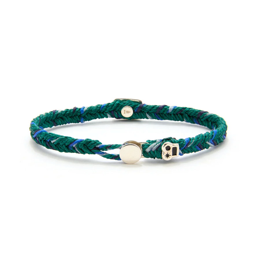 Quadrate Stud Fishtail Button Bracelet
