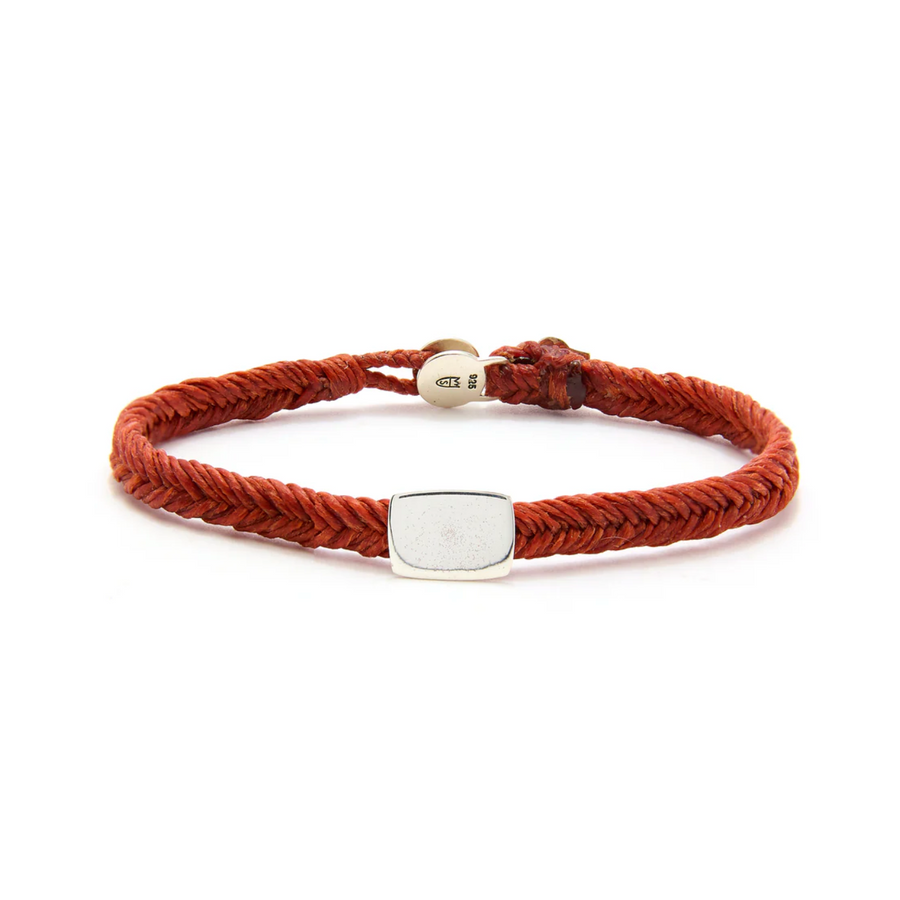 Quadrate Stud Fishtail Button Bracelet