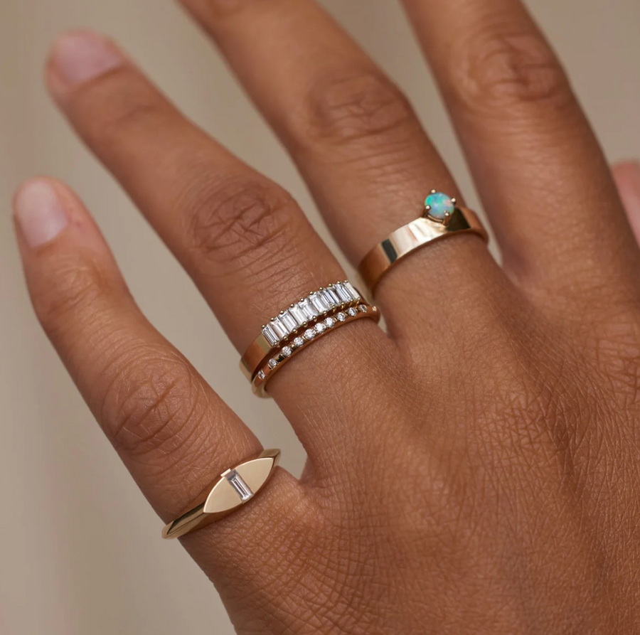 Diamond Baguette Band