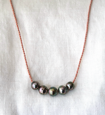 Five Pearl Necklace