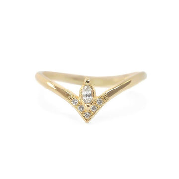 marquise sapphire and accented with diamonds