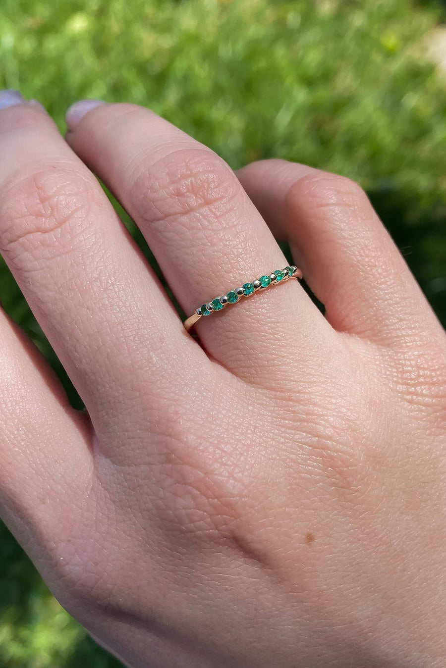 Timeless 7 Emerald Ring
