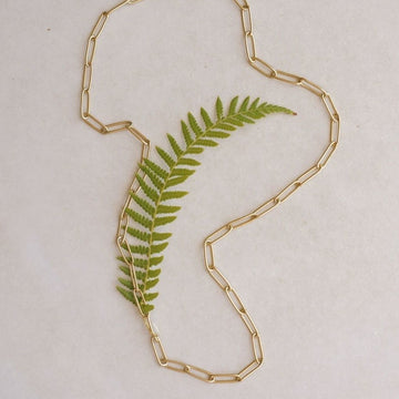 Petite Bambu Link Chain Necklace-OD Fashion Necklaces-Marisa Mason