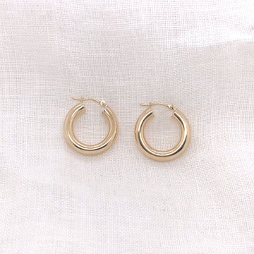 Tube Hoop Thick-OD Fine Earrings-Marisa Mason