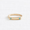 Double Turquoise Message Ring-Marisa Mason Jewelry-Marisa Mason Jewelry