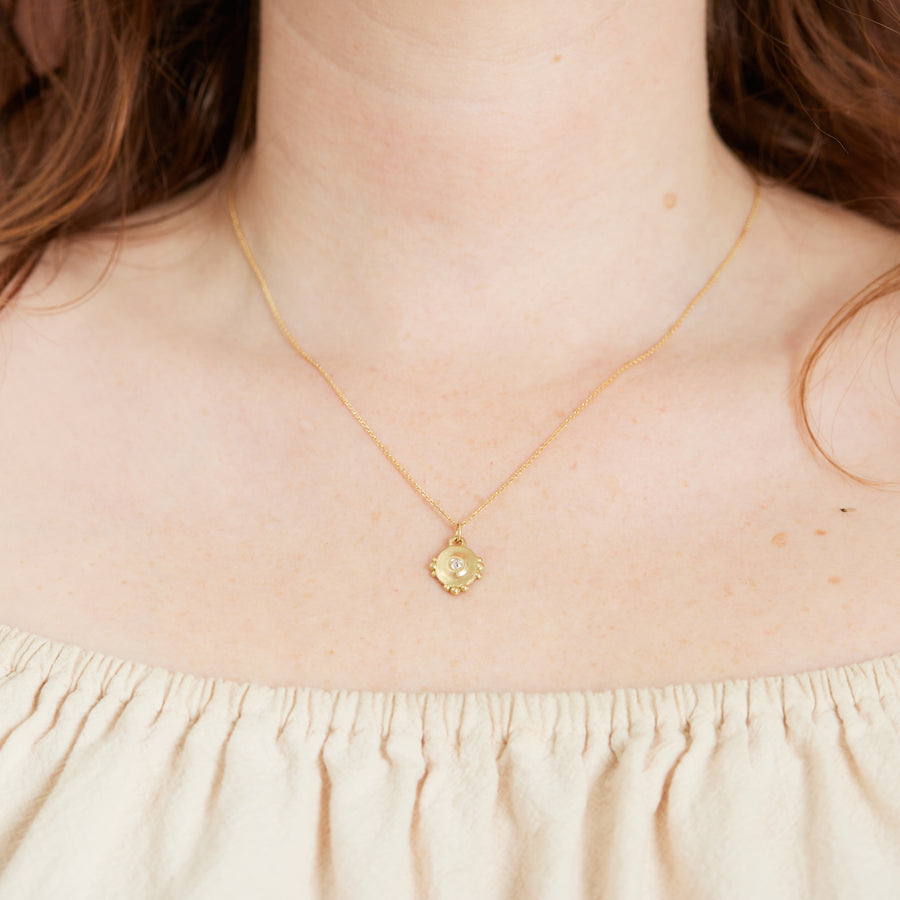 Roamer Diamond Pendant Necklace-MM Fine Necklaces-Marisa Mason