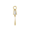 Mother of Pearl Tassel Charm .1-OD Fine Earrings-Marisa Mason
