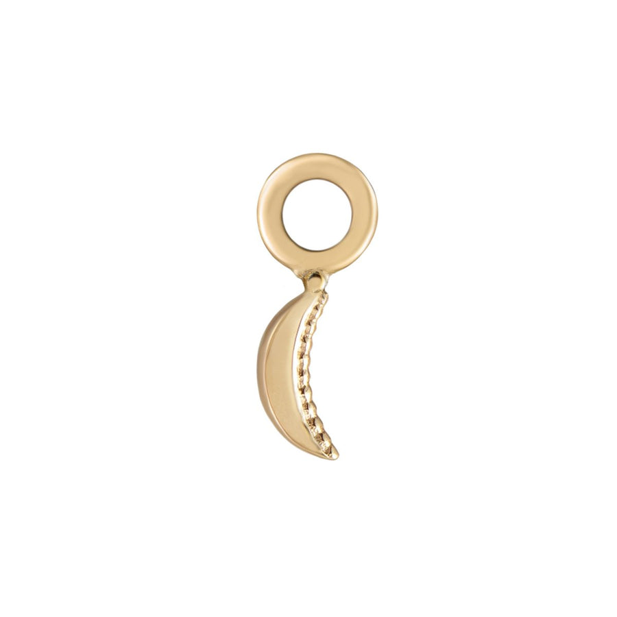 Métier gold charm moon charm 14k gold charm for earring