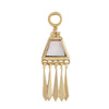 3 of 3: Mother of Pearl Tassel Plaque .5-OD Fine Earrings-Marisa Mason