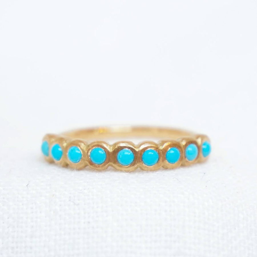 9 Stone Ring - Turquoise