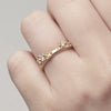 2 of 2: Half Round Band with Diamonds and Granules-OD Fine Rings-Marisa Mason