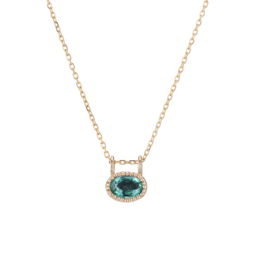 East West Emerald Necklace