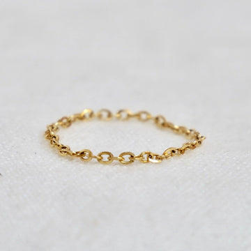Diamond Cut Cable Chain Ring