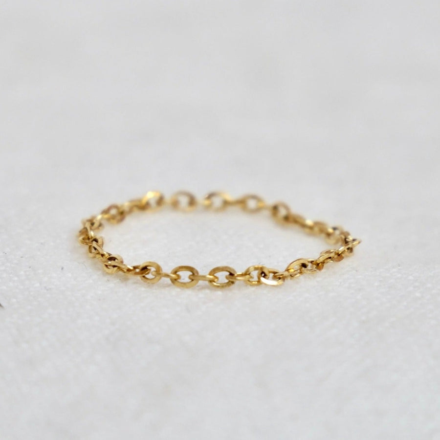 Diamond Cut Cable Chain Ring