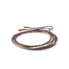 9 of 11: Neso Wrap-OD Fashion Bracelets-Marisa MasonThe Neso design beautifully highlights the continuity between the matte glass and gold beads that define this collection. Can be worn as a necklace or bracelet, and each piece is uniquely patterned so that no two are identical.