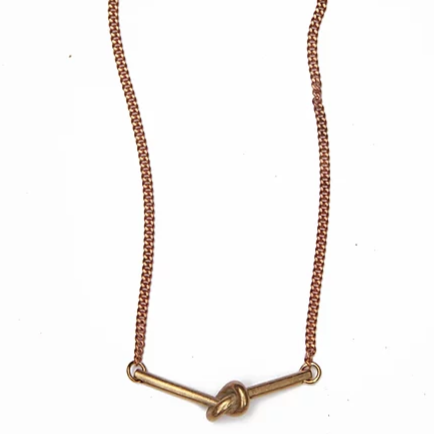 Knot Necklace-Watersandstone-Marisa Mason Jewelry